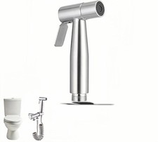 Stainless Steel Handheld Bidet Sprayer for Toilet, Adjustable Water Pressure - C