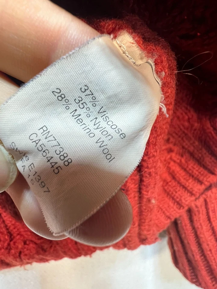 J. Crew Womens Wool Preppy Pullover Sweater Knit Stretch Size M Rust Cozy - Изображение 4 из 4