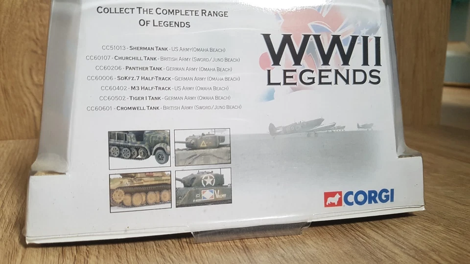 CORGI WORLD WAR II GERMAN TIGER TANK 101st SS 1/50 #CC60502 - Photo 3/3