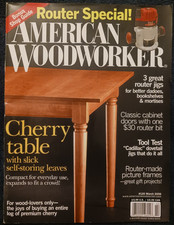 American Woodworker Magazine - March 2006 Edition - Cherry Table With Leaves