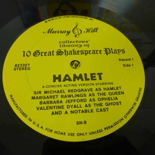 Collectors’ Library of 10 Great Shakespeare Plays 10 Record Set w/Booklet Vinyl - Foto 3 di 19