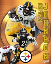 Pittsburgh Steelers  Lithograph print of  Kaleb Johnson 2025