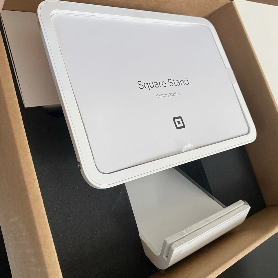 New! Square Stand A-SKU-0274 Stand for Apple iPad - White - Image 2 of 4