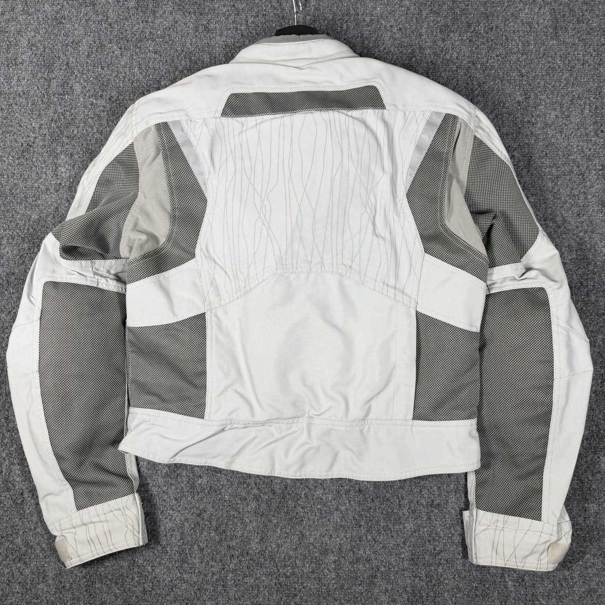 BMW Motorrad Jacket Airflow Mens Size 42 Gray Armored Biker Gear