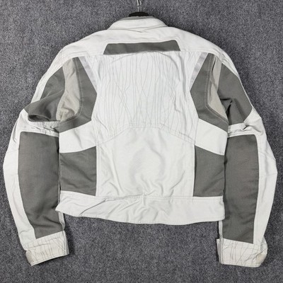 BMW Motorrad Jacket Airflow Mens Size 42 Gray Armored Biker Gear