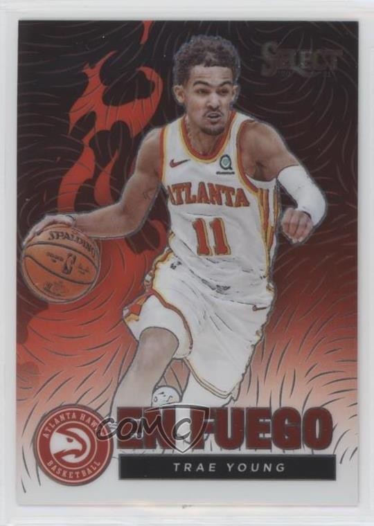 2020-21 Panini Select En Fuego Trae Young #2 01lu