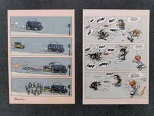 Franquin- Gaston- Lot 2 Cartes Postales Gaston Lagaffe Neuves 1989