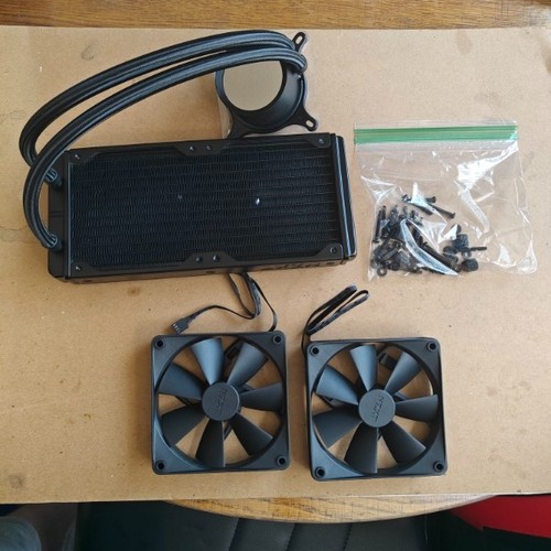 NZXT Kraken 240 2x120mm AiO Liquid CPU Cooler - Matte Black (Read Desc.) - Afbeelding 3 van 9