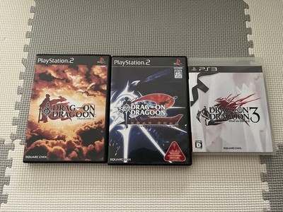 Drakengard Drag on Dragoon 1 2 3 set Sony PlayStation 2 3 PS2 PS3 Japanese ver