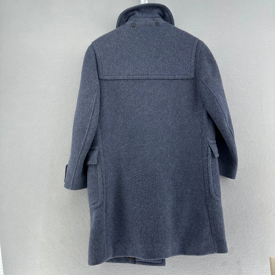 复古 Lodenfrey 羊毛帆布大衣 切换纽扣 格子内衬 奥地利制造 尺寸 L — 第 2/4 张图片