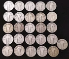 Lot Of 26 Standing Liberty Quarters 90% Silver