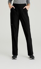 GREYS ANANTOMY EVOLVE STRETCH WOMEN SCRUB PANTS IN BLACK ALL SIZES GSSP651, NWT