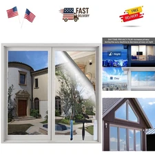 One Way Window Privacy Film with Installation Tools 17.5 x 78.7 Inches, Sun B...