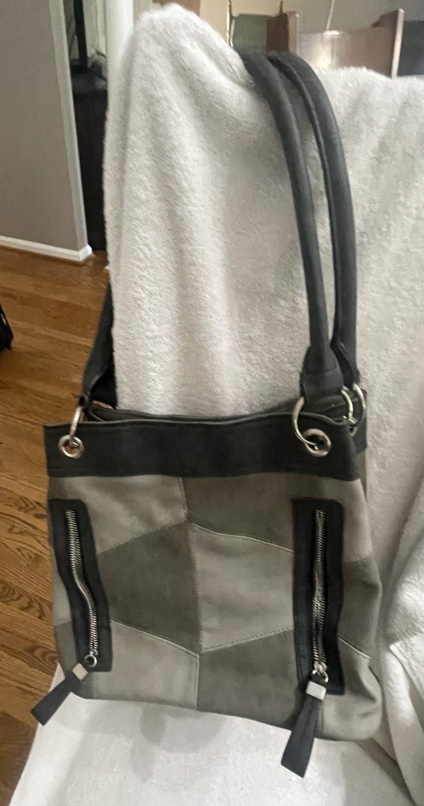 Patchwork Tote Bag/Handbag; preowned; excellent c… - image 1