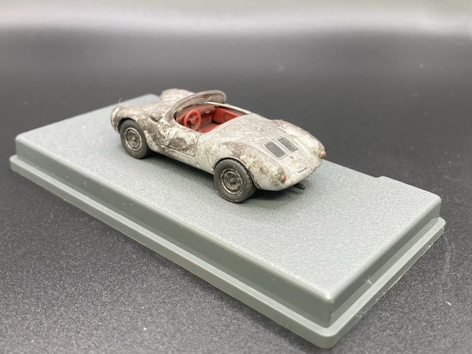 Porsche 550 Spyder 1955 desgastado personalizado 1/64 diecast granero encontrar estilo Majorette Foto 3 de 4