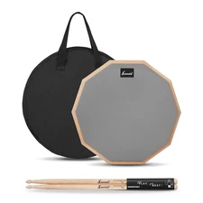 Sovvid 12 inches Drum pad with storage Bag and set of Drumsticks