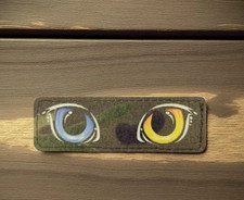 Chevron Laser Cut Multicam Colored Glowing Eyes💛💙