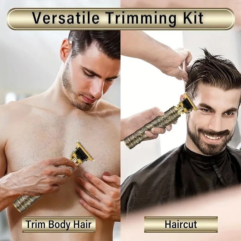 Professional Barber Equipment:Hair Clipper & Trimmer Set Barber Kit Rechargeable