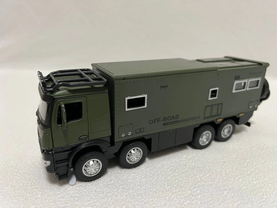 Autocaravana de aleación 1/24 NOMADISMs Arocs Unimog modelo fundido a presión - autocaravana todoterreno juguete Foto 3 de 4