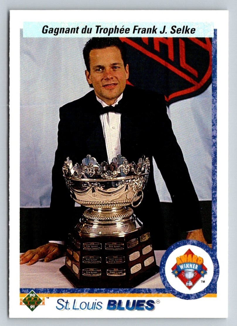 1990 Upper Deck Rick Meagher #208 St. Louis Blues Hockey Card