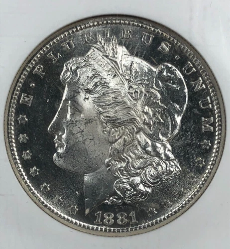 1881-S Morgan Dollar. NGC MS64 PL. White Proof Like.