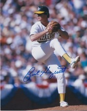 RICK HONEYCUTT   OAKLAND A'S   ACTION SIGNED 8x10