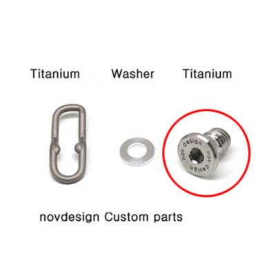 nov Titanium Handle-Bar Catch set for Brompton (Titanium Bolt included) [nov298]