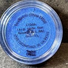 BARE MINERALS ESCENTUALS 17506 BLUE BALL PA ZIP CODE EYE GLIMPSE NEW .02oz/.57g