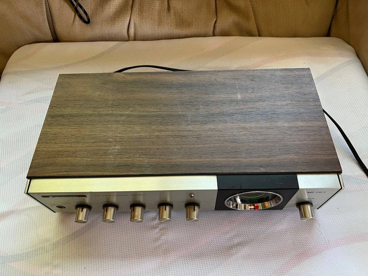 Panasonicファクス　ブラウン Vintage Panasonic FM-AM 2-BAND TELEPHONE CLOCK RADIO - RC-T400