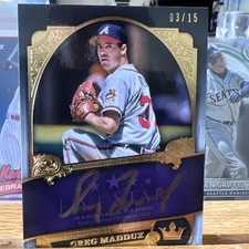 2022 Topps Five Star Greg maddux On Card Auto Purple /15 Braves
