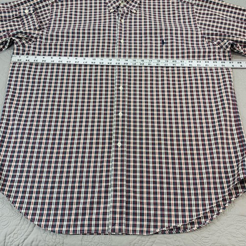 Ralph Lauren Big Shirt Mens Large Oversized Relaxed Button Up Long Sleeve Check - Picture 6 of 7
