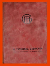 Tschudin HTG-400 Grinder Parts and Hydraulics Manual