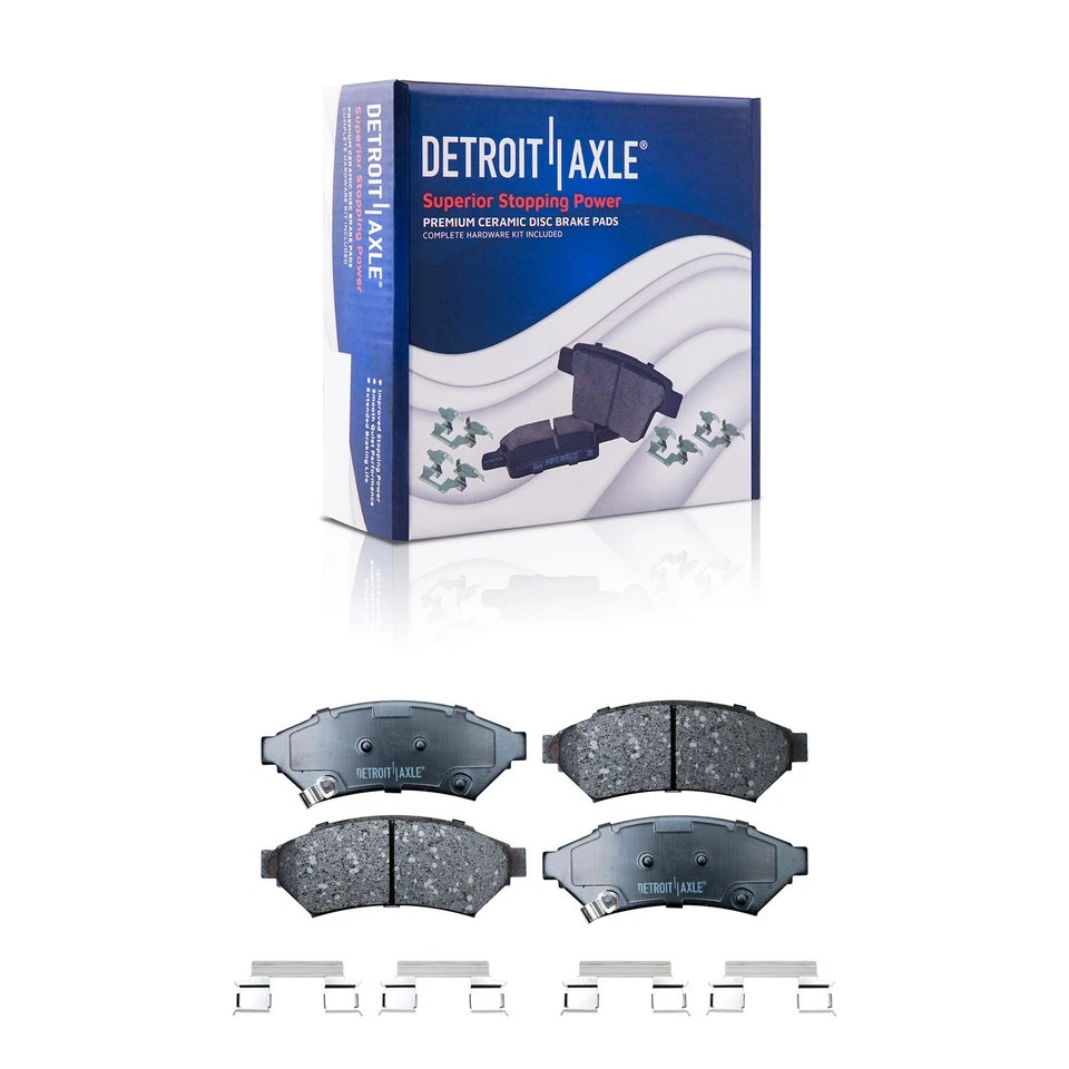 Kit de buje de rueda de pastillas de freno delantero de cerámica para Buick Chevy Pontiac Saturn 3,8 L Foto 4 de 4