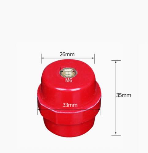 SM M5-M10 Brass Thread Standoff Insulated Spacers Bus Bar Insulator BMC Red - Picture 19 of 25