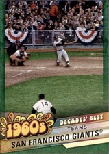 2020 Topps Baseball GREEN Decades Best San Francisco Giants #DB-23