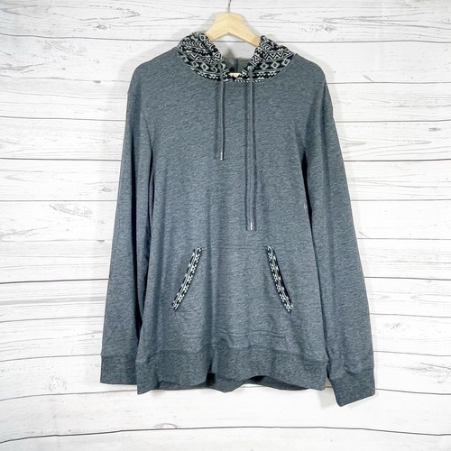 NWT Pacsun Pullover Hoddie Sweater Kangaroo Pocket Long Sleeves Gray Sz L - Picture 2 of 11