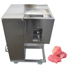 110V 12mm QSJ-A Commercial Meat Cutting Machine Power Meat Slicer 500kg/h 550W*2