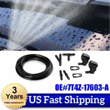 2x Front Wiper Sprayer Windshield Washer Nozzle for Ford Focus Edge Lincoln MKX