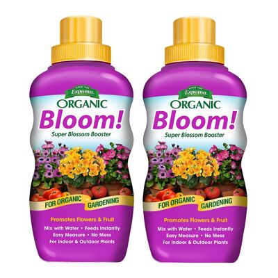 Espoma Bloom Plant Food, Organic Super Blossom Booster, 16 fl oz, Pack of 2