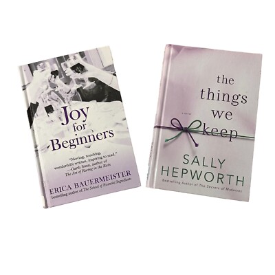 Lot Of 2 Large Print Fiction Books - Joy For Beginners And The Things We Keep