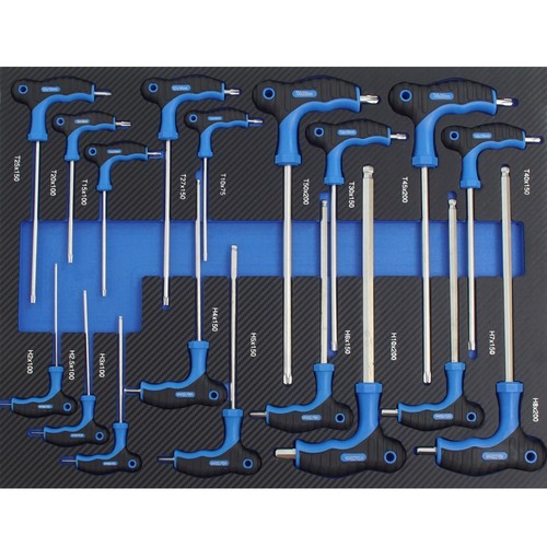 Werkzeugeinlage Set Attrezzi Werzkzeug per Carrello 52x40cm Martello Torx - Afbeelding 9 van 10