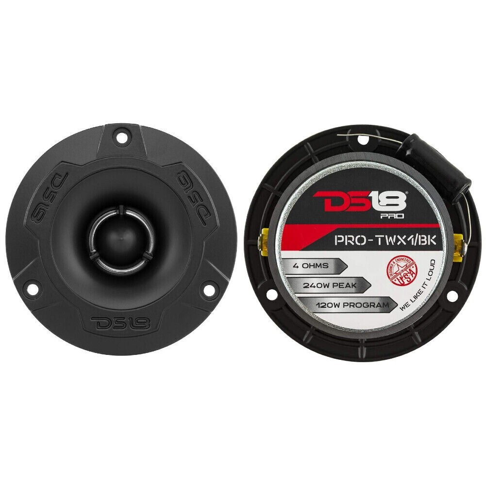 COPPIA DS18 PRO-TWX1/BK super bullet tweeter 9,60 cm 120 watt rms sportelli
