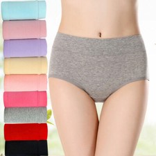 Women Briefs High Waist Panties Breathable Cotton Underwear Seamless Knickers