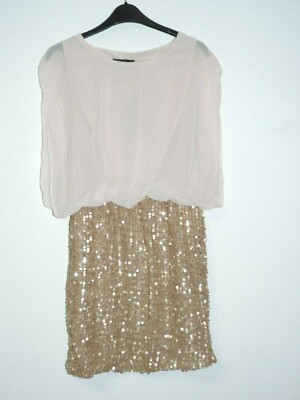 sequin skirt dress with chiffon top