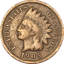 1905 Indian Head Cent - As Shown VG-F (207)