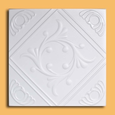 Styrofoam Ceiling Tile 20'' x 20'' ANET White, Glue Up