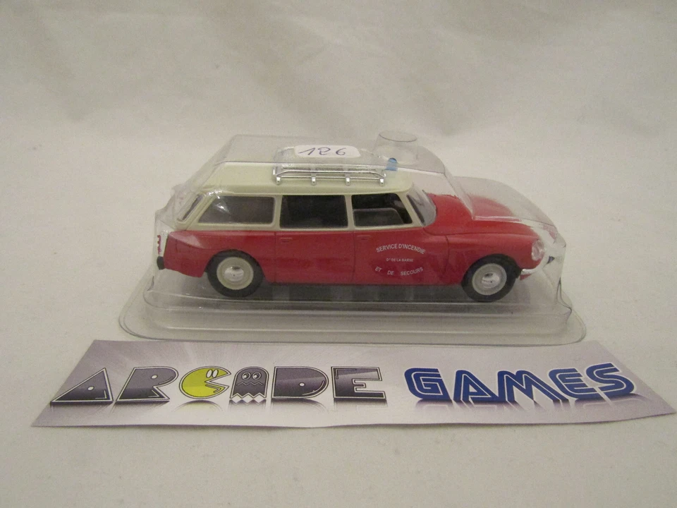 VEHICULE 1/43 CITROEN DS BREAK POMPIER SOLIDO HACHETTE N°126 (vendeur pro) - Photo 3/4
