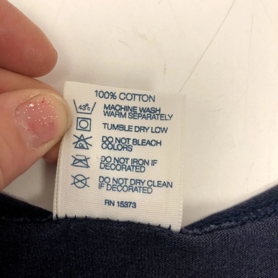 Camiseta sin mangas azul Delta de colección años 80 90 para hombre VIRGINIA BEACH camiseta náutica M Foto 3 de 4