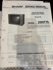 ORIG. SHARP 20KP75 TV Repair  Service Manual ORIGINAL 