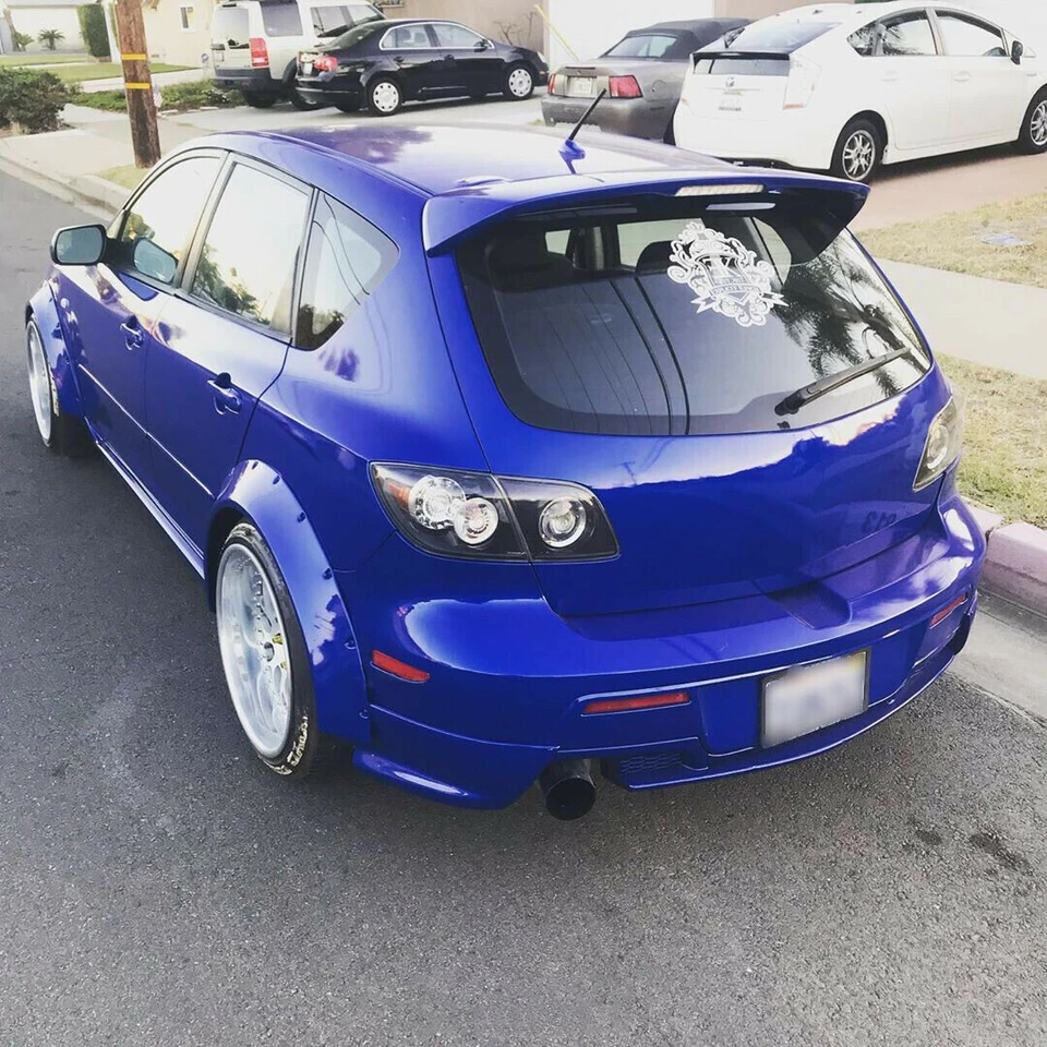 Mazda 3 guardabarros llamaradas cóncavas Mazdaspeed3 MPS carrocería ancha rueda aprietes 70 mm 4 piezas Foto 3 de 4